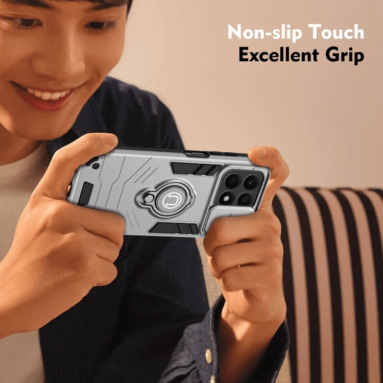 For Honor X8b Camshield Ring Holder Phone Case(Grey)