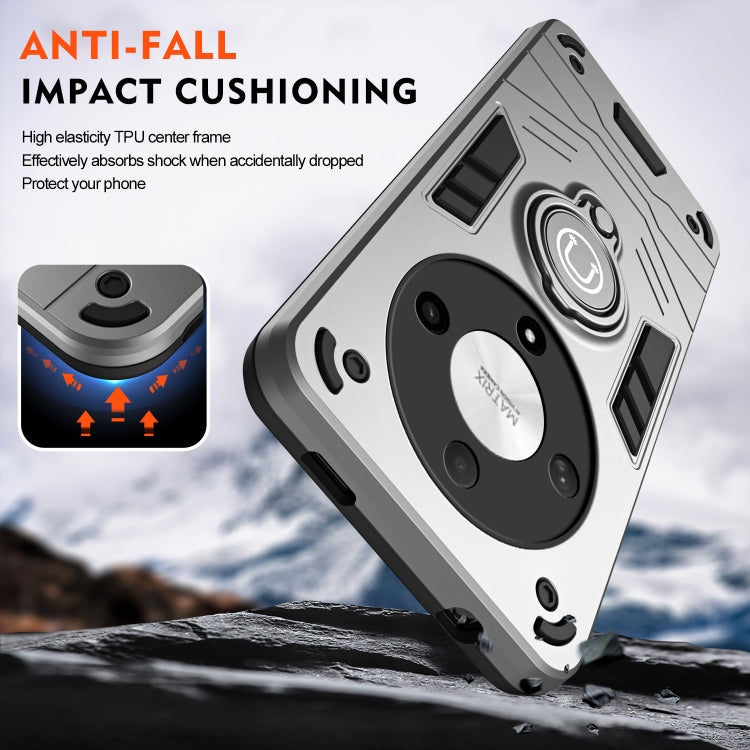 For Honor X9b Camshield Ring Holder Phone Case(Grey)