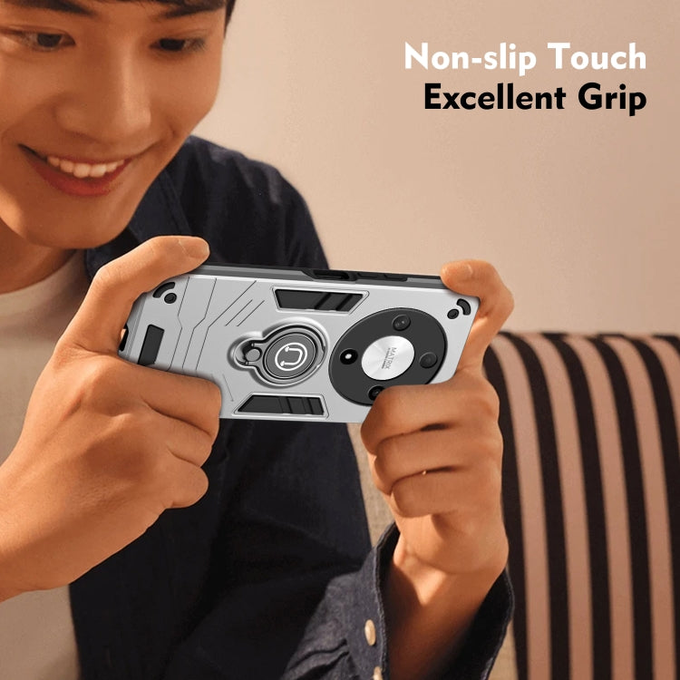 For Honor X9b Camshield Ring Holder Phone Case(Grey)