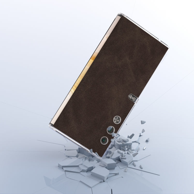 For Honor V Purse PU Leather Transparent Edge Phone Case(Coffee)