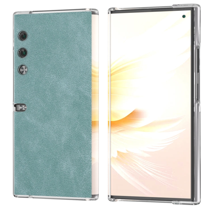 For Honor V Purse PU Leather Transparent Edge Phone Case(Light Blue)