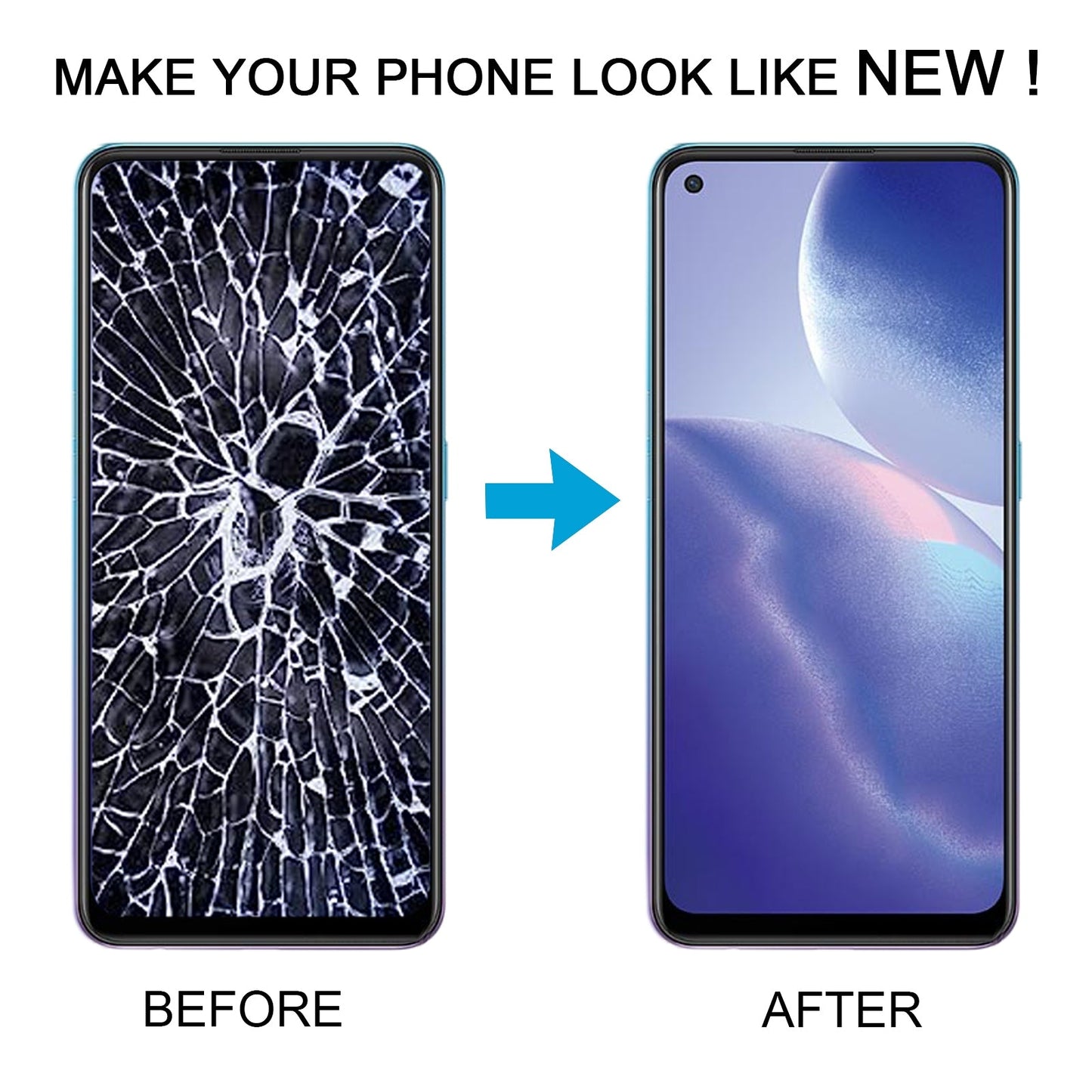 For OPPO Reno5 Z OLED LCD Screen Digitizer Full Assembly with Frame