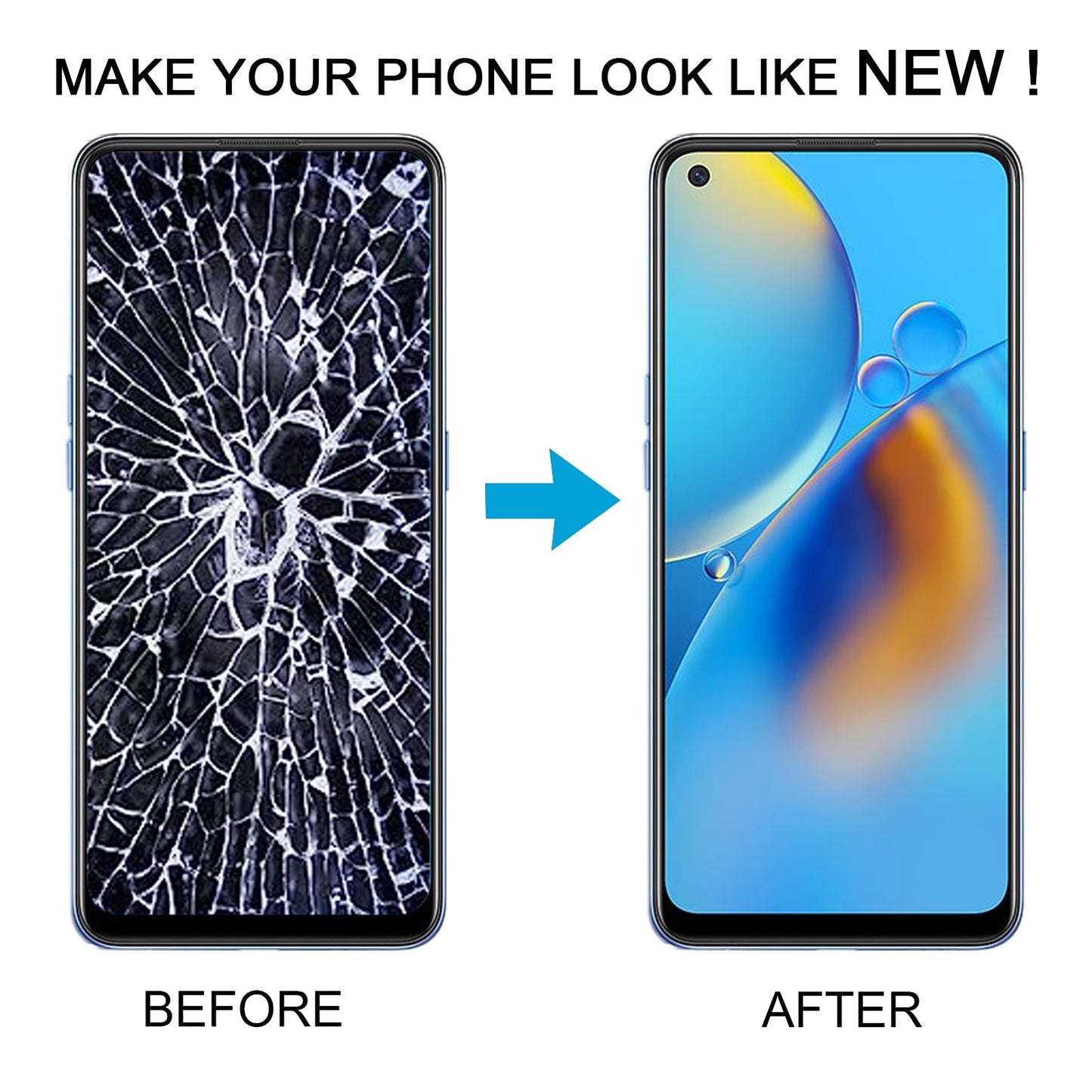 For OPPO Reno6 Lite OLED LCD Screen Digitizer Full Assembly with Frame