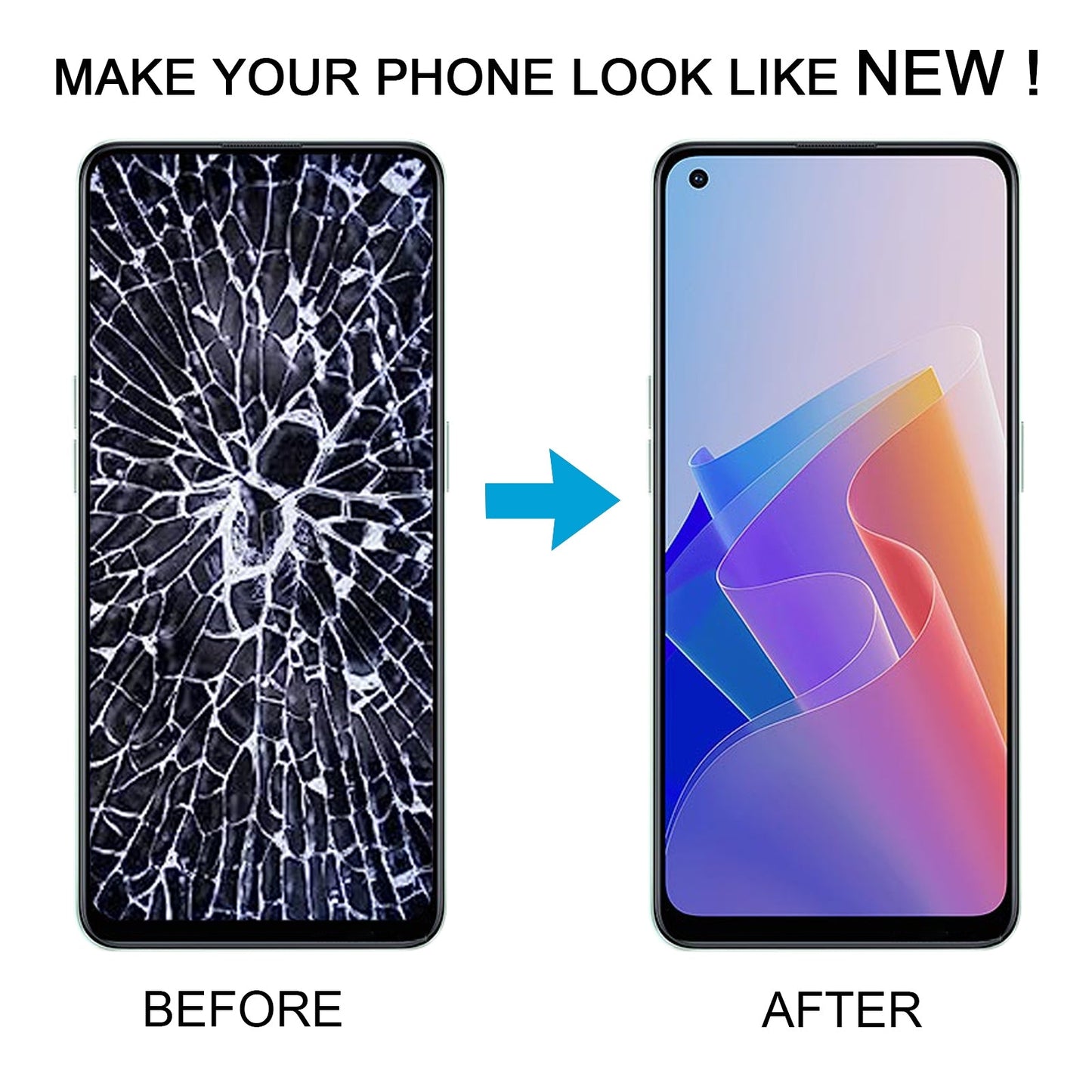 For OPPO Reno8 Z 5G OLED LCD Screen Digitizer Full Assembly with Frame