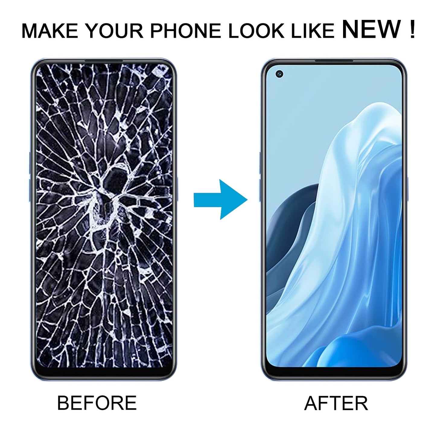 For OPPO Reno7 5G OLED LCD Screen Digitizer Full Assembly with Frame