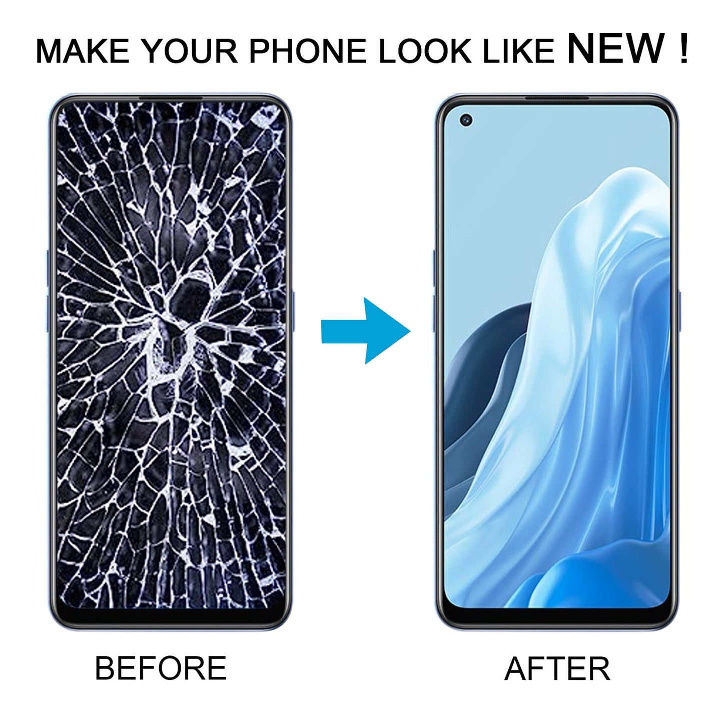 For OPPO Reno7 5G OLED LCD Screen with Digitizer Full Assembly