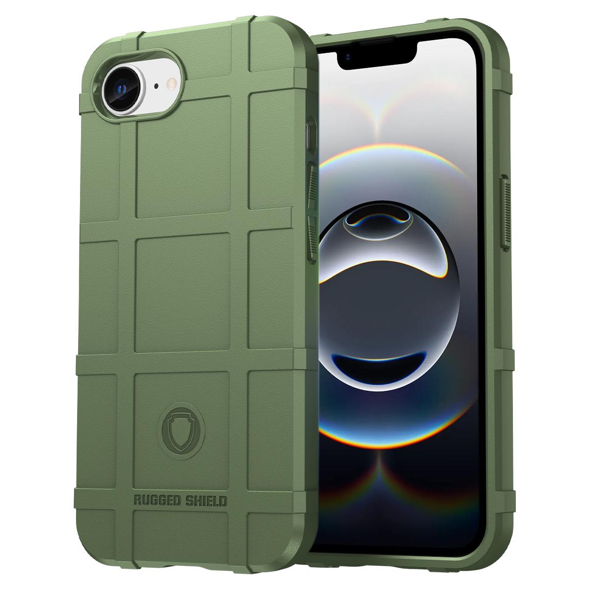 For iPhone 16e Full Coverage Shockproof TPU Phone Case(Green)