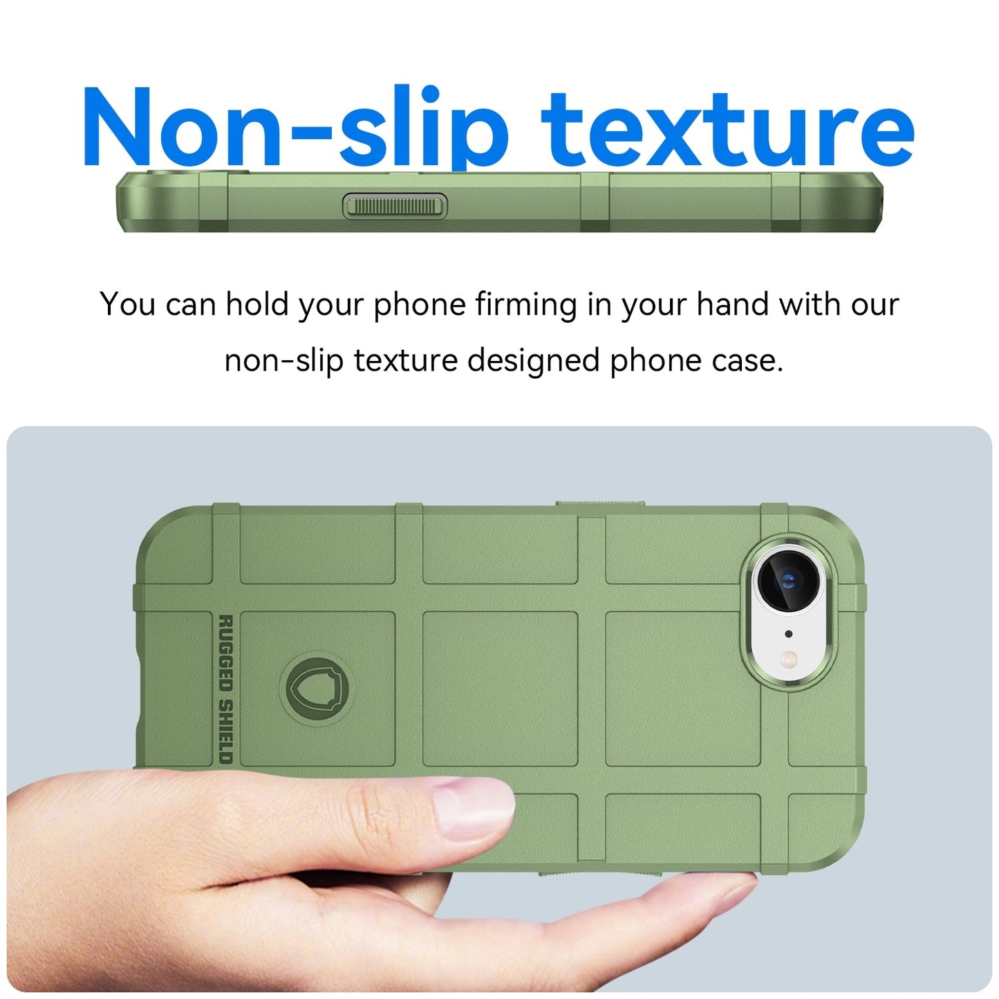 For iPhone 16e Full Coverage Shockproof TPU Phone Case(Green)