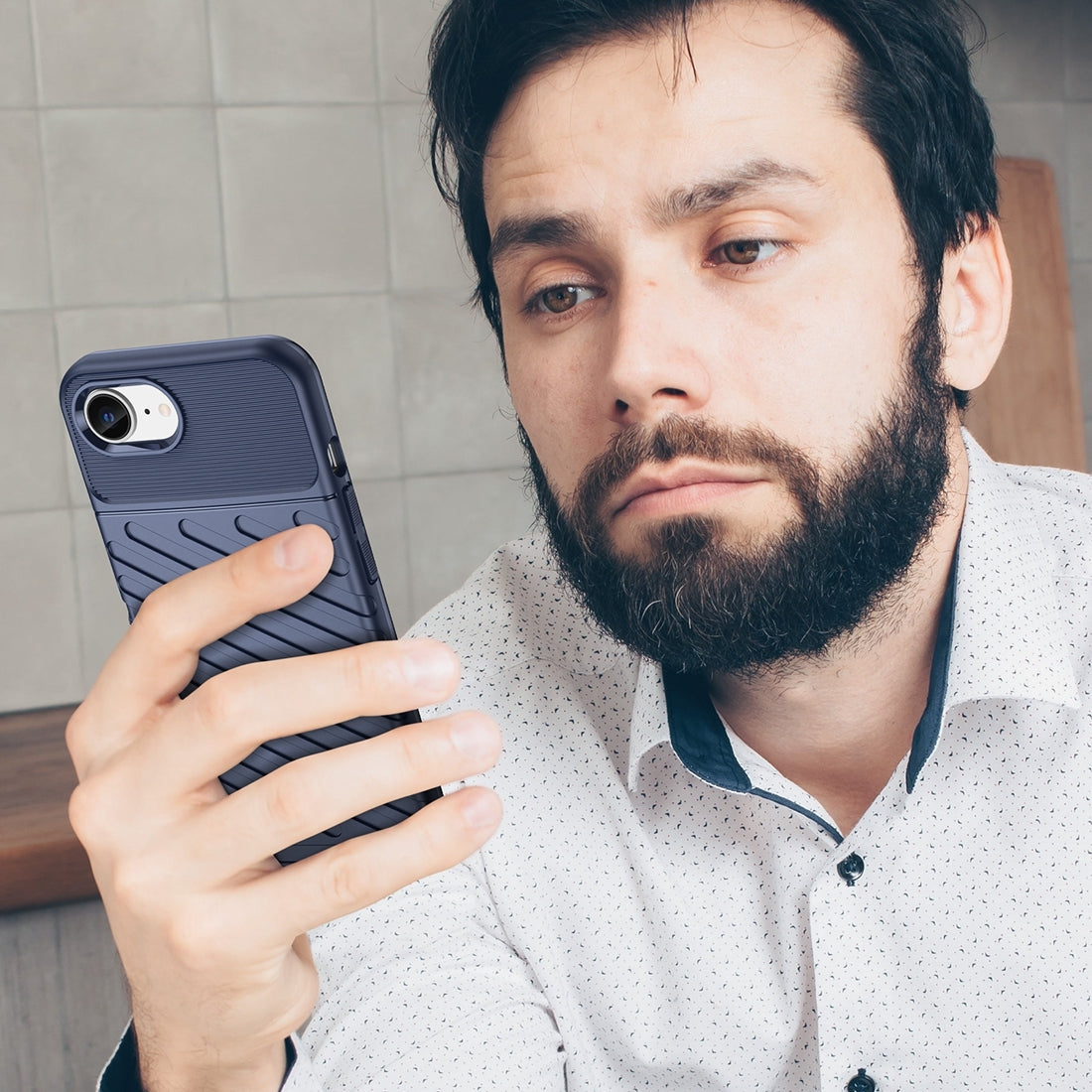 For iPhone 16e Thunderbolt Shockproof Soft TPU Phone Case(Blue)