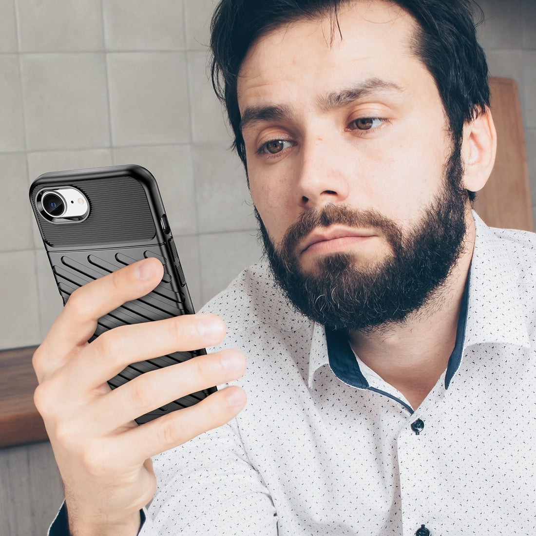 For iPhone 16e Thunderbolt Shockproof Soft TPU Phone Case(Black)