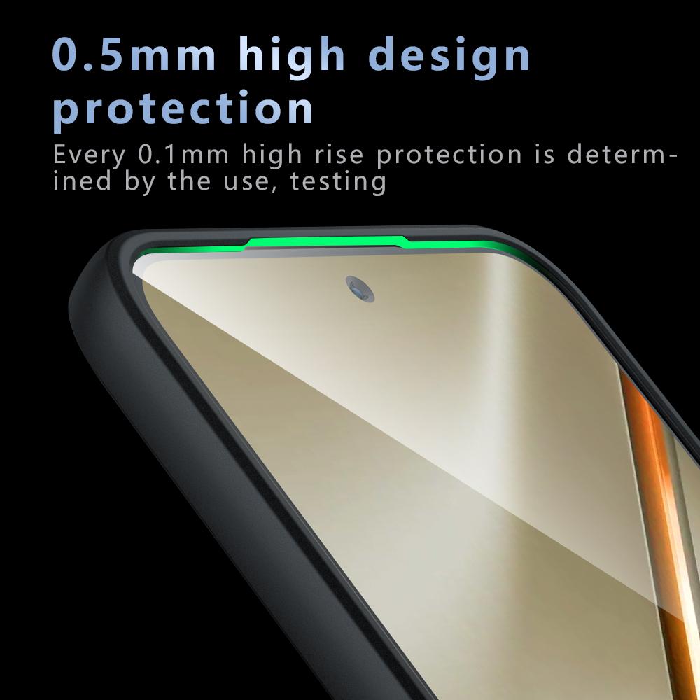 For OPPO K13 / K13x Armor Precise Hole PC Hybrid TPU Phone Case(Frosted Black)