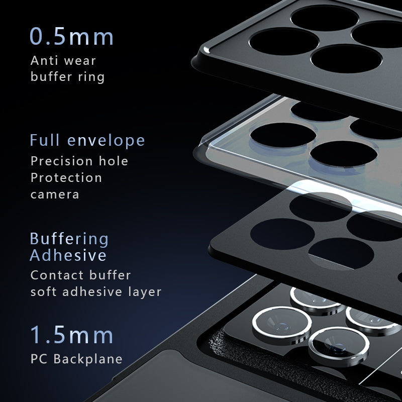 For Xiaomi Mix Fold 3 Armor Precise Hole PC Hybrid TPU Phone Case(Frosted Black)