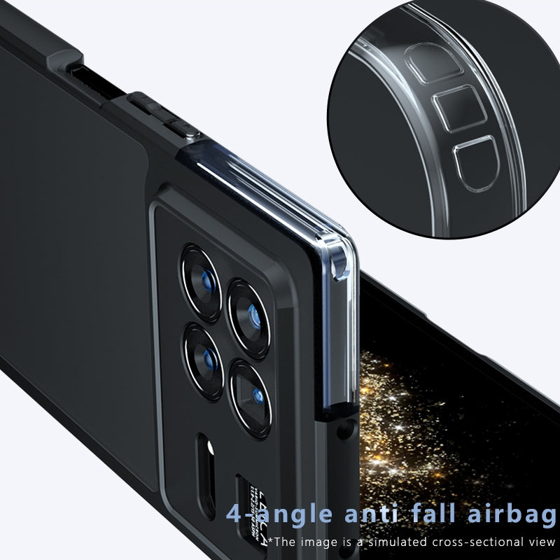 For Xiaomi Mix Fold 3 Armor Precise Hole PC Hybrid TPU Phone Case(Frosted Black)