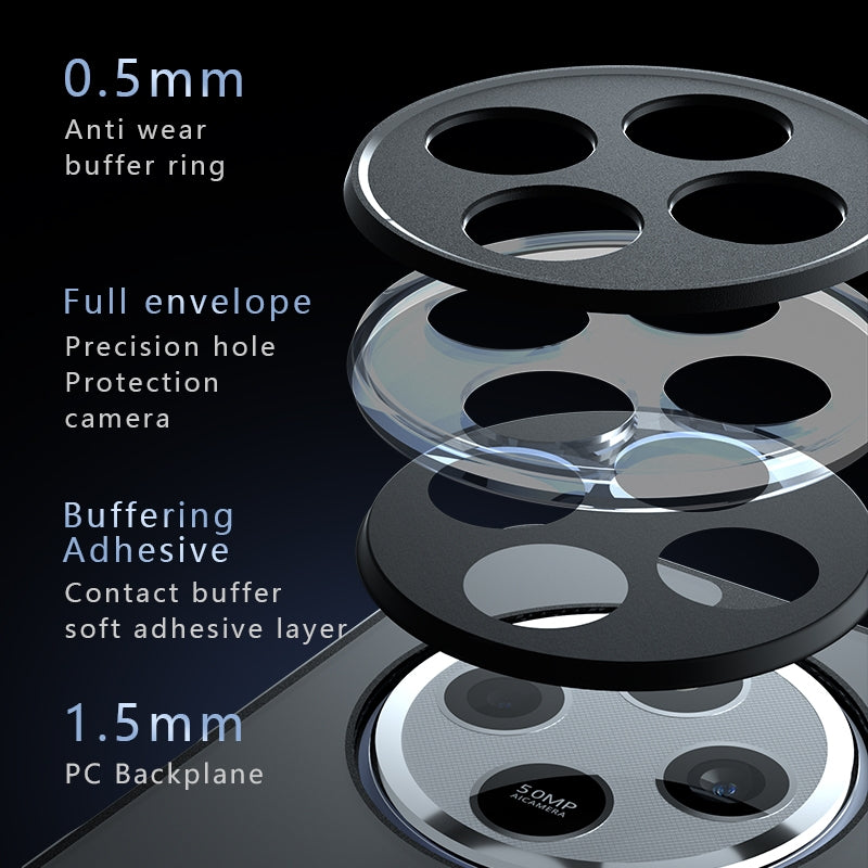 For Redmi 14C 4G Armor Precise Hole PC Hybrid TPU Phone Case(Transparent)