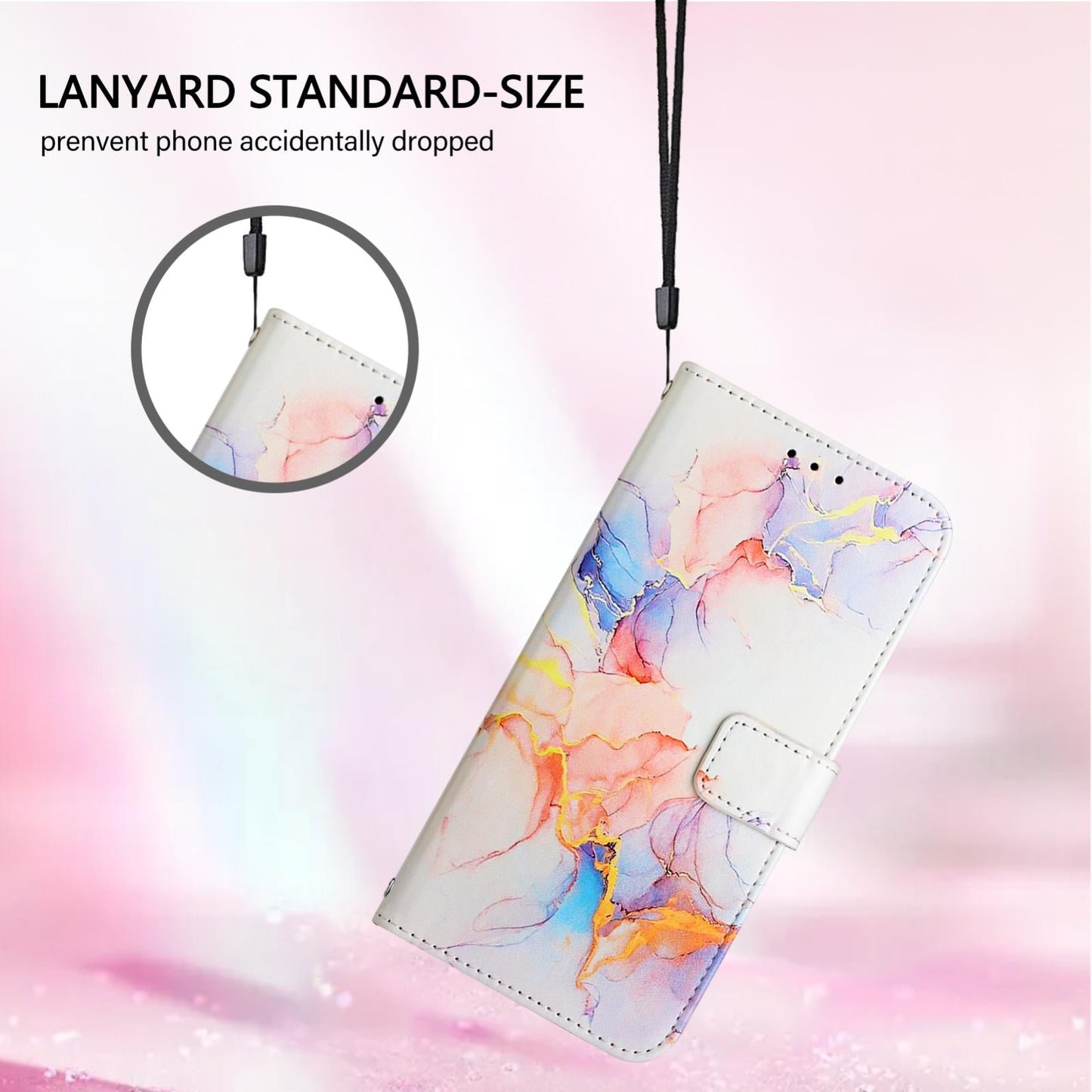 For vivo V50 PT003 Marble Pattern Flip Leather Phone Case(Marble White)