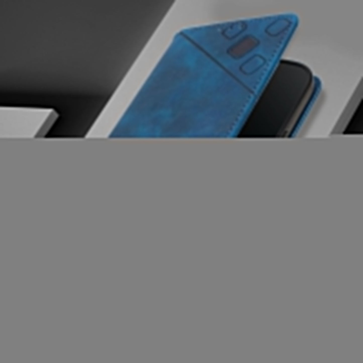 For vivo V50 5G Global Skin Feel Embossed Leather Phone Case(Blue)