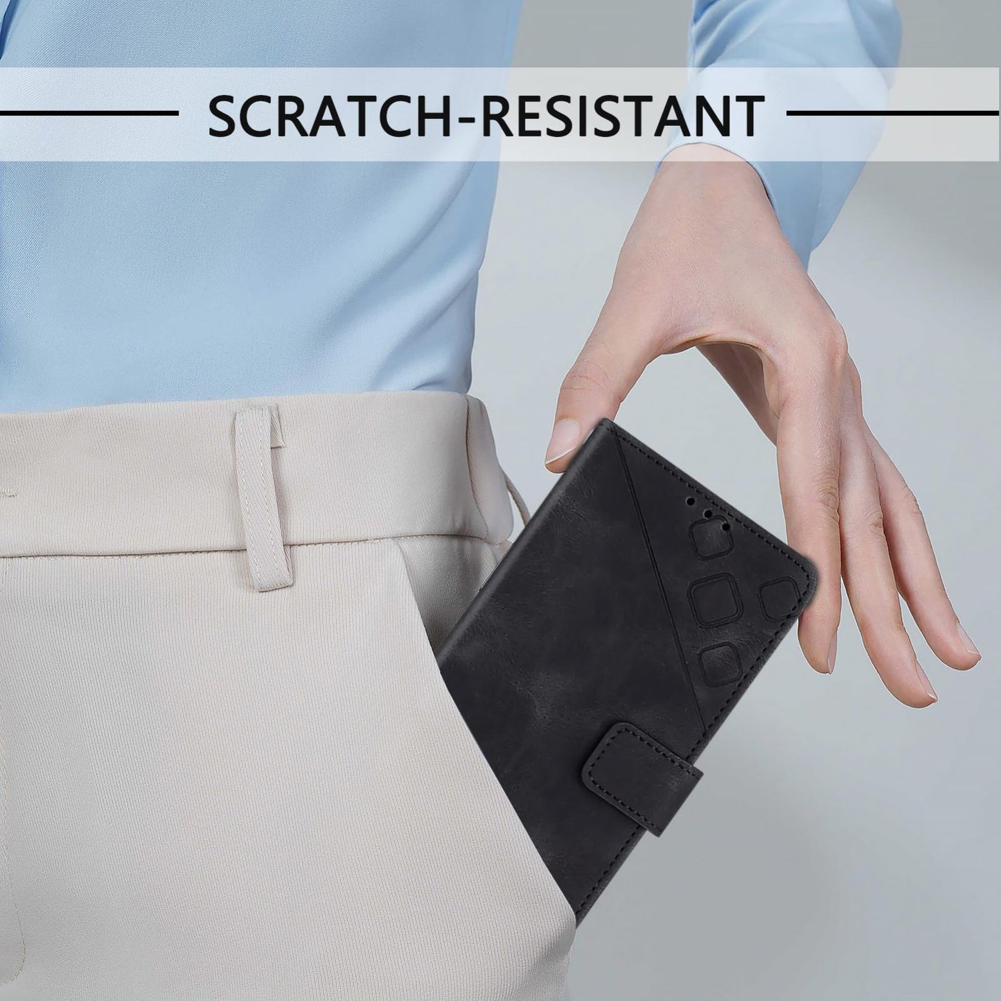 For vivo V50 Lite 5G Skin Feel Embossed Leather Phone Case(Black)