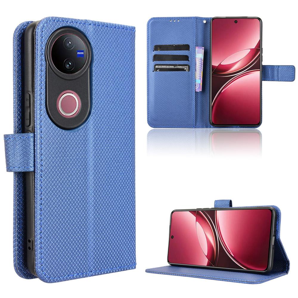 For vivo V50 5G Diamond Texture Leather Phone Case(Blue)