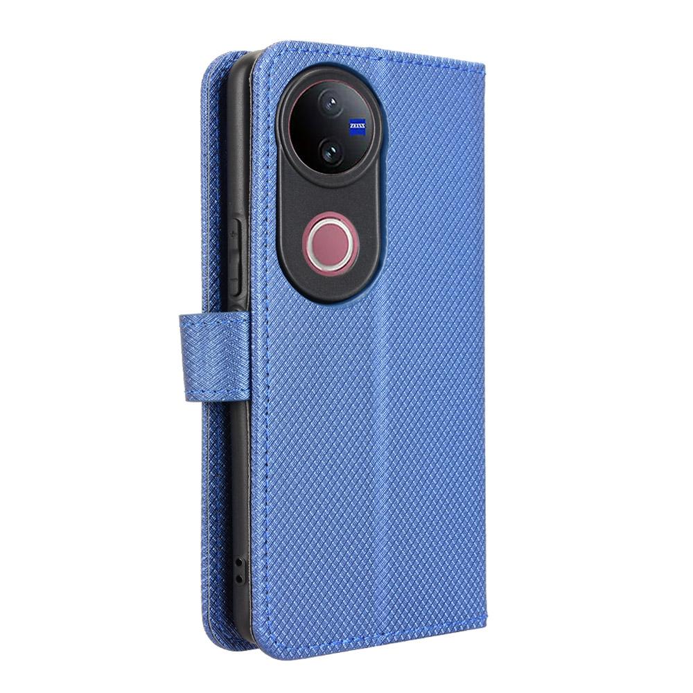 For vivo V50 5G Diamond Texture Leather Phone Case(Blue)
