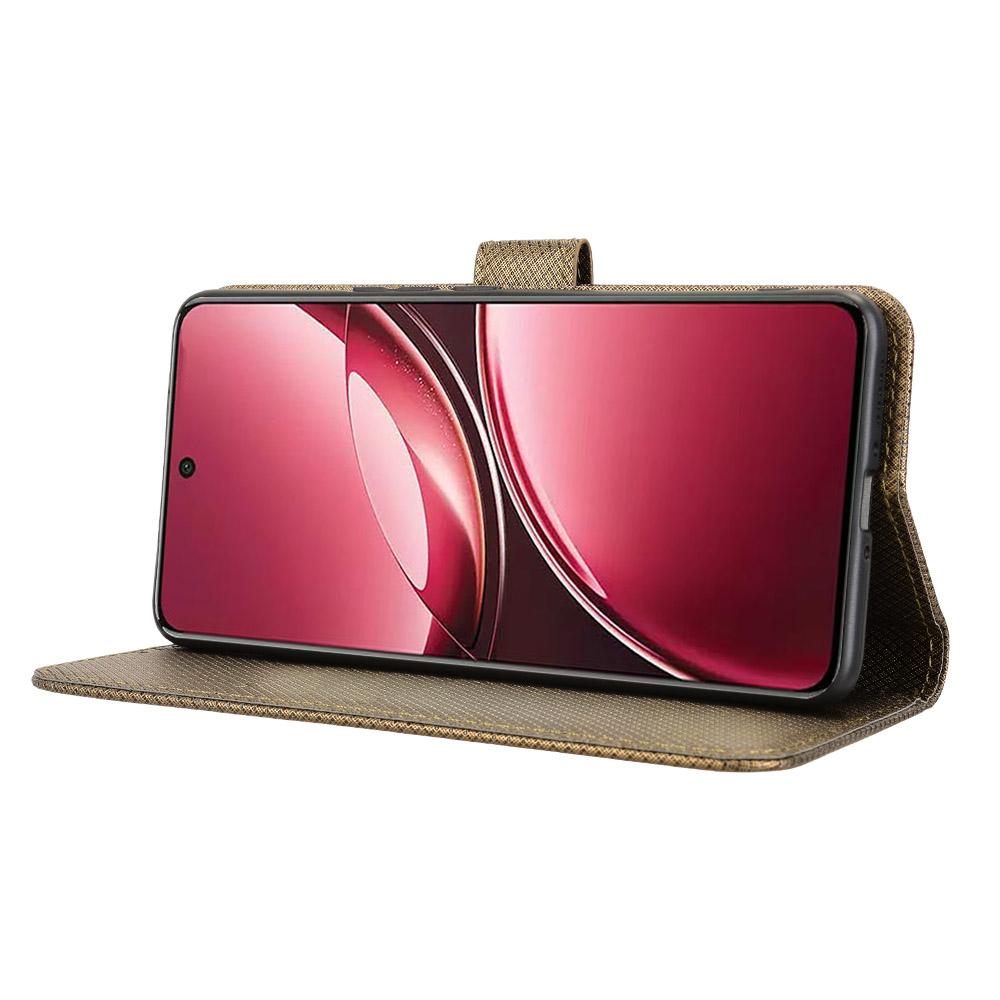 For vivo V50 5G Diamond Texture Leather Phone Case(Brown)