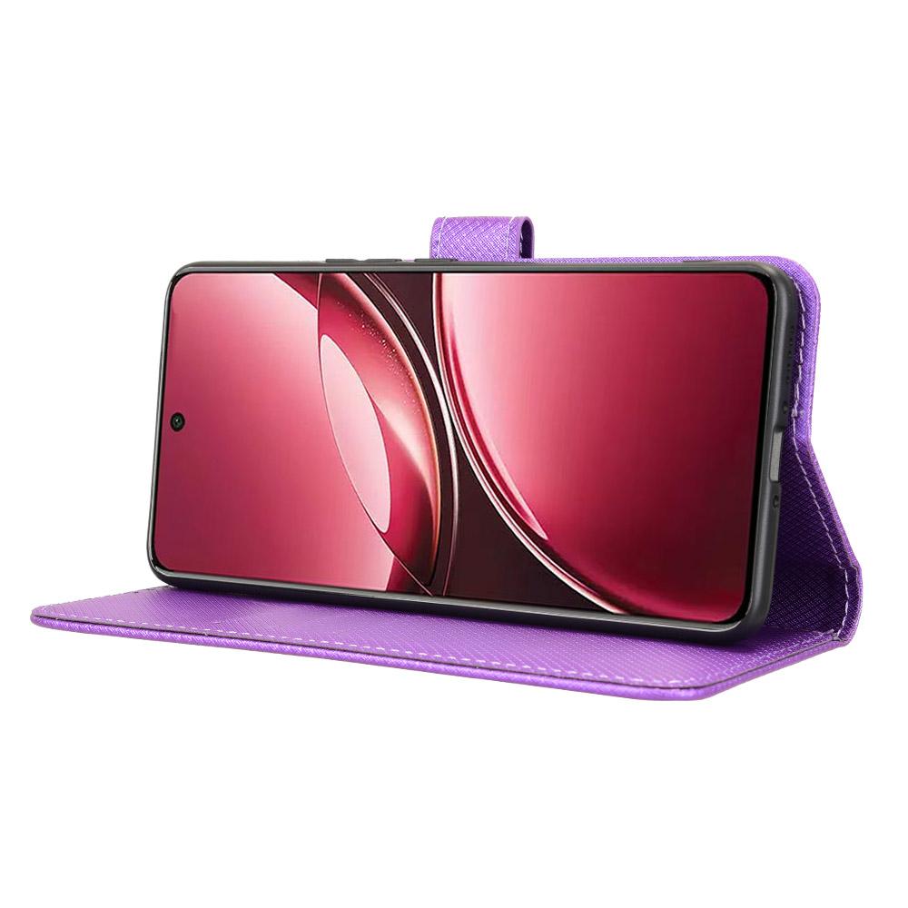 For vivo V50 5G Diamond Texture Leather Phone Case(Purple)