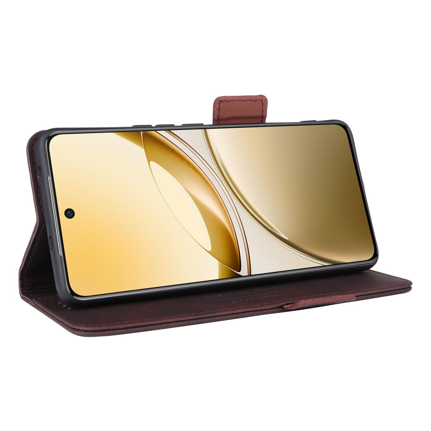 For vivo V50 5G Magnetic Clasp Leather Phone Case(Brown)
