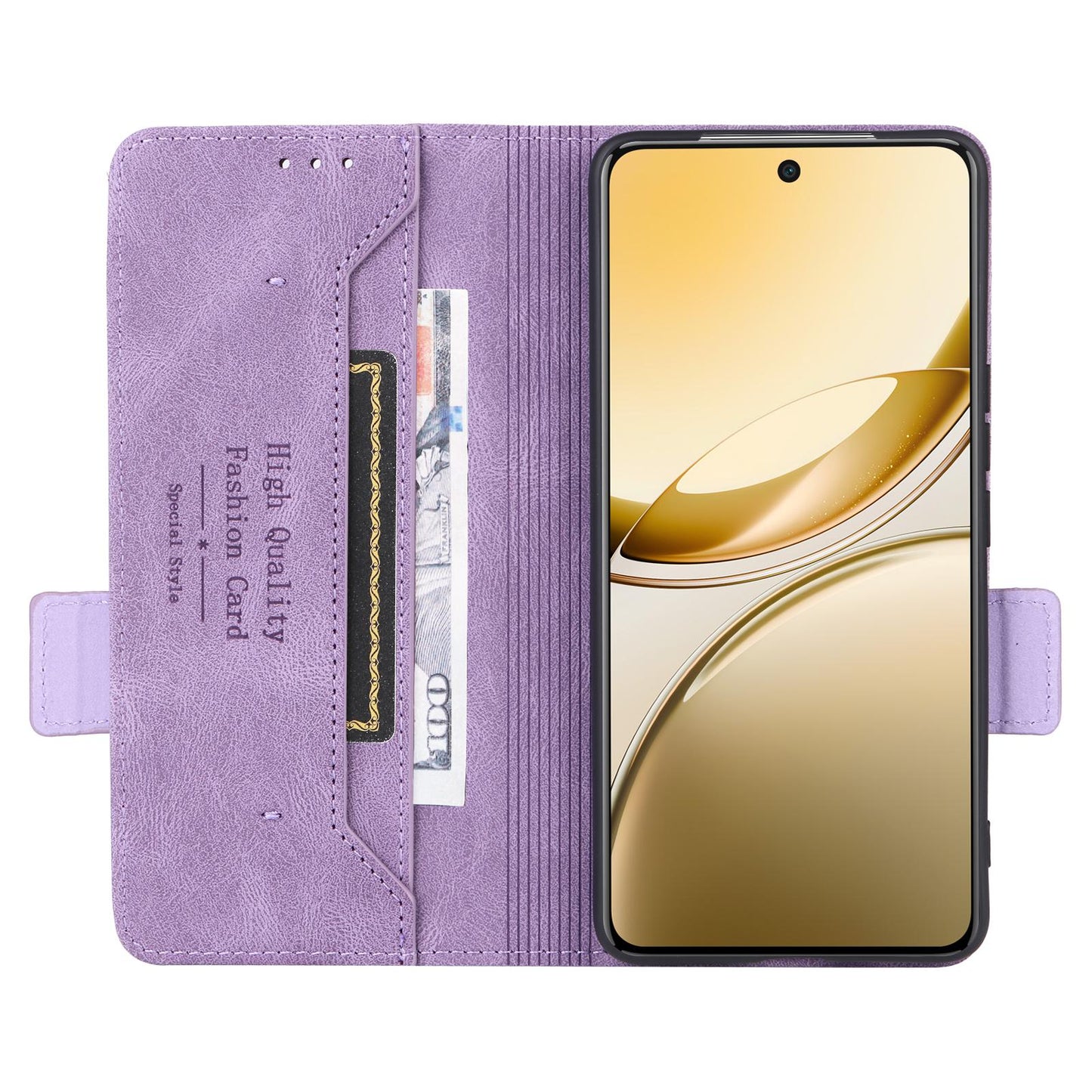 For vivo V50 5G Magnetic Clasp Leather Phone Case(Purple)