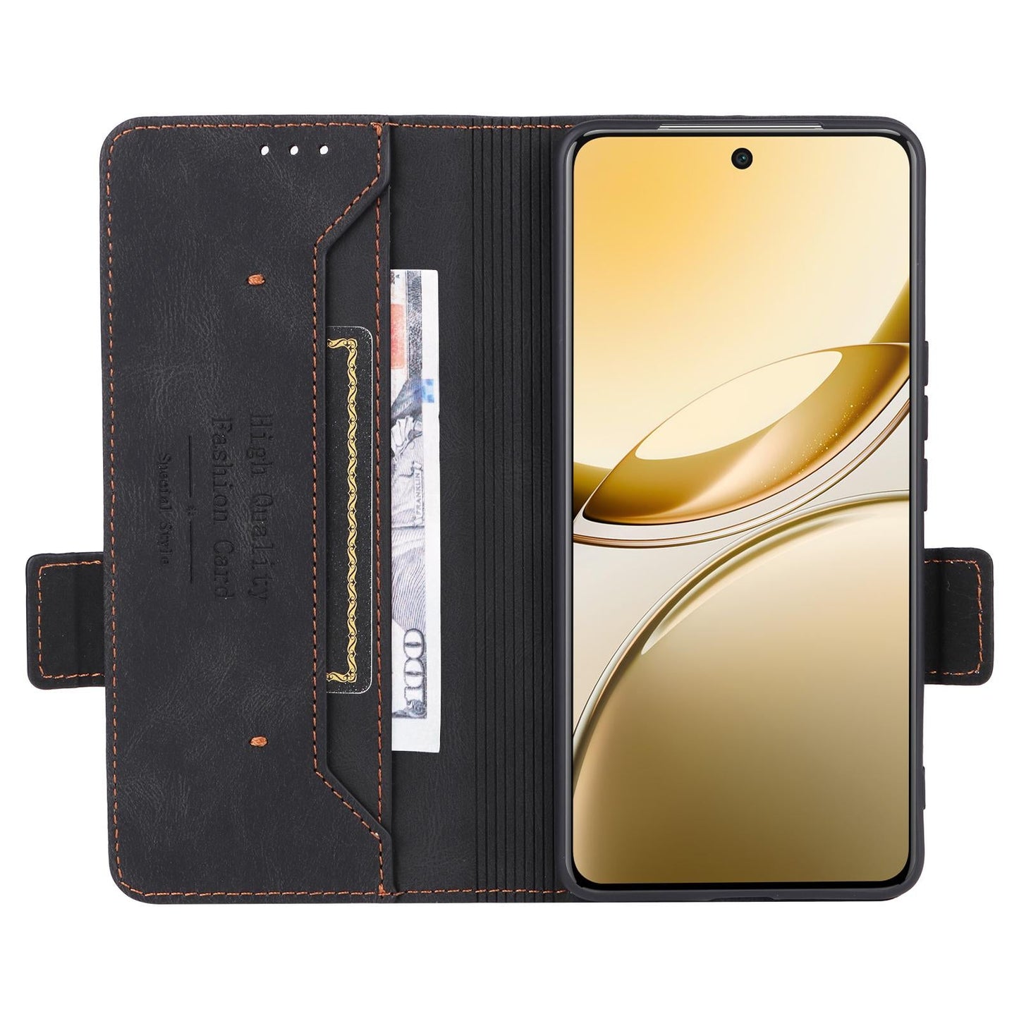 For vivo V50 5G Magnetic Clasp Leather Phone Case(Black)