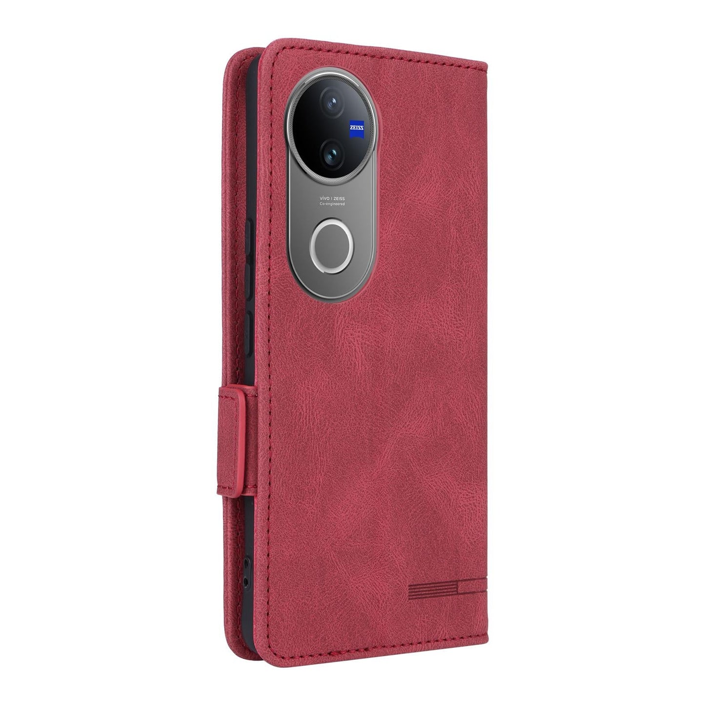 For vivo V50 5G Magnetic Clasp Leather Phone Case(Red)