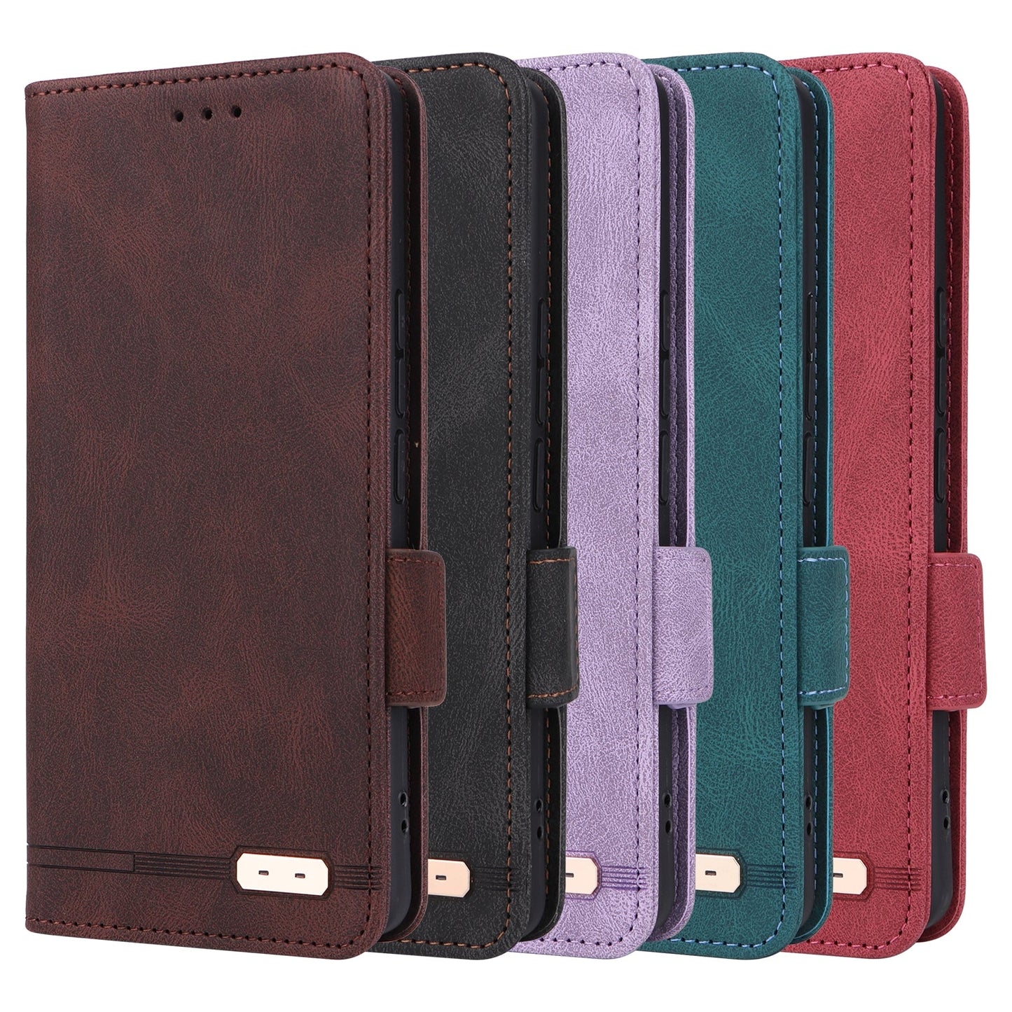 For Redmi 14C Magnetic Clasp Leather Phone Case(Red)