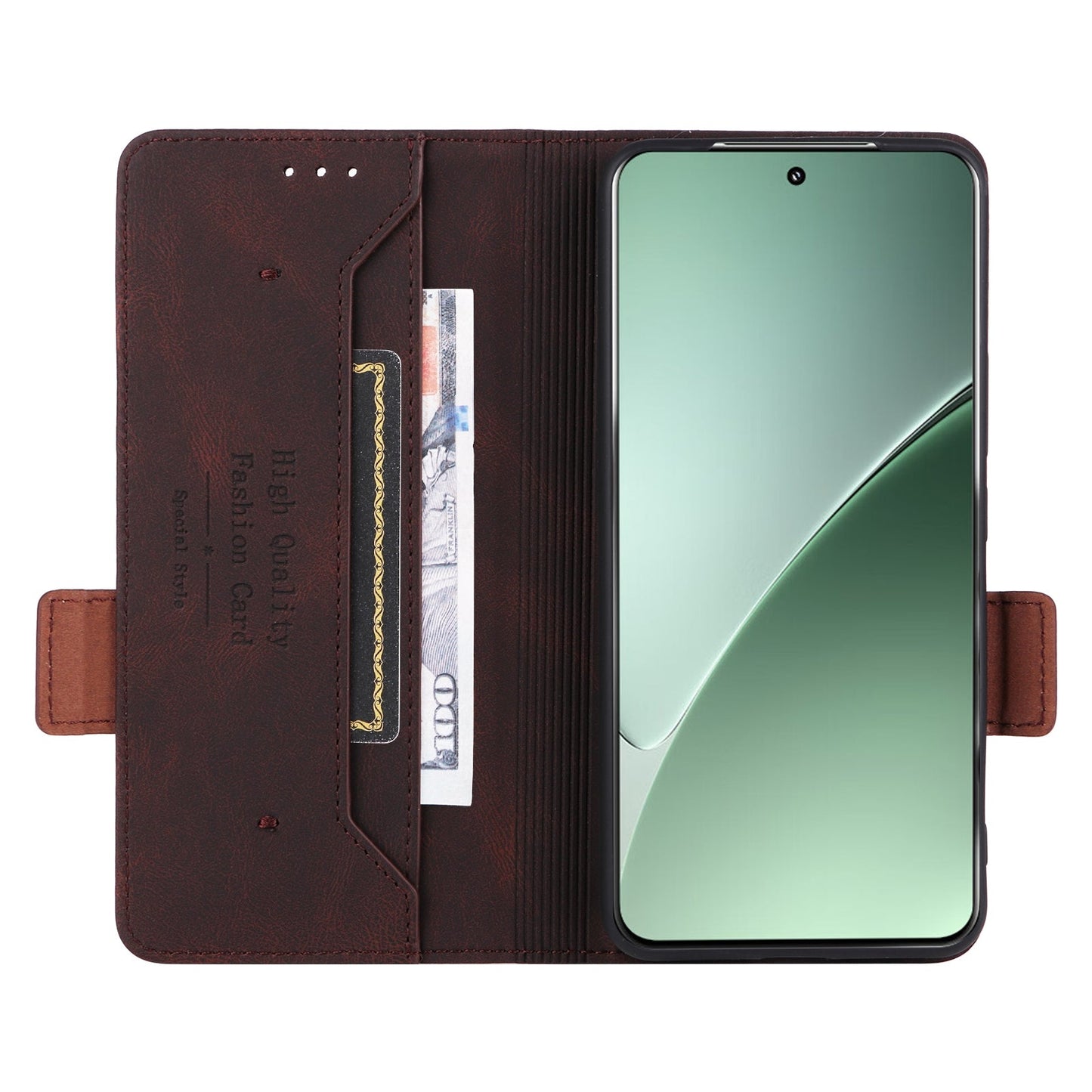 For Xiaomi 15 Pro Magnetic Clasp Leather Phone Case(Brown)