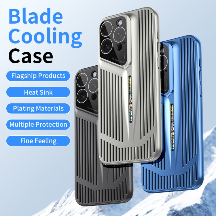 For iPhone 12 Blade Cooling PC Full Coverage Phone Case(Graphite Black)
