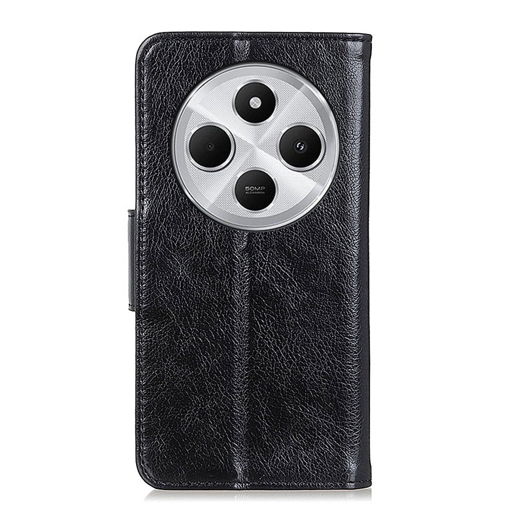 For Redmi 14C 4G Nappa Texture Horizontal Flip Leather Phone Case(Black)