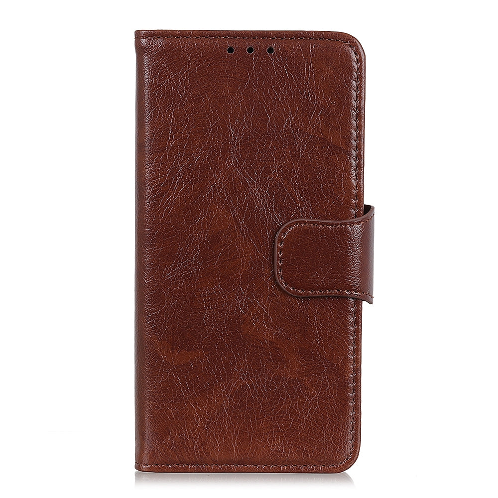 For Redmi 14C 4G Nappa Texture Horizontal Flip Leather Phone Case(Brown)