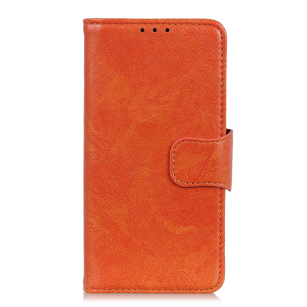 For Redmi 14C 4G Nappa Texture Horizontal Flip Leather Phone Case(Orange)