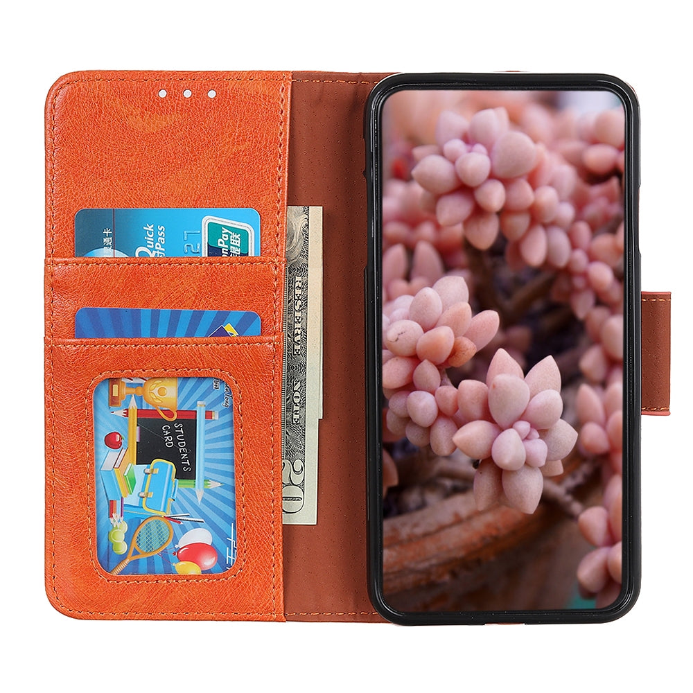 For Redmi 14C 4G Nappa Texture Horizontal Flip Leather Phone Case(Orange)