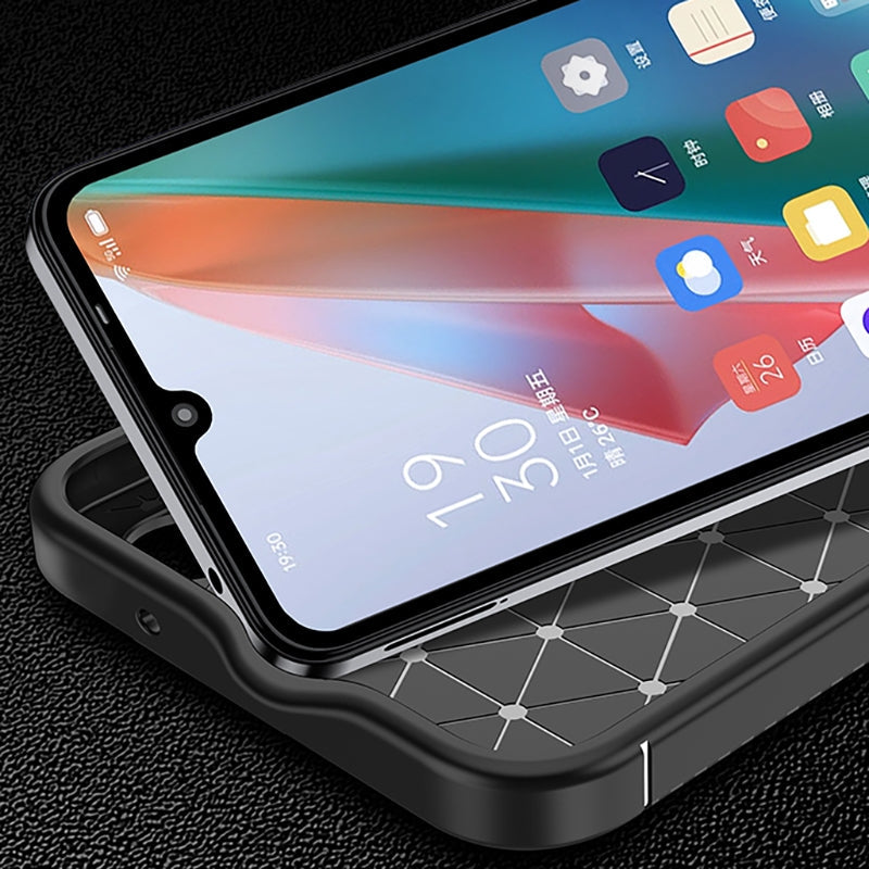 For  Redmi 14C 4G Carbon Fiber Texture Shockproof TPU Phone Case(Black)