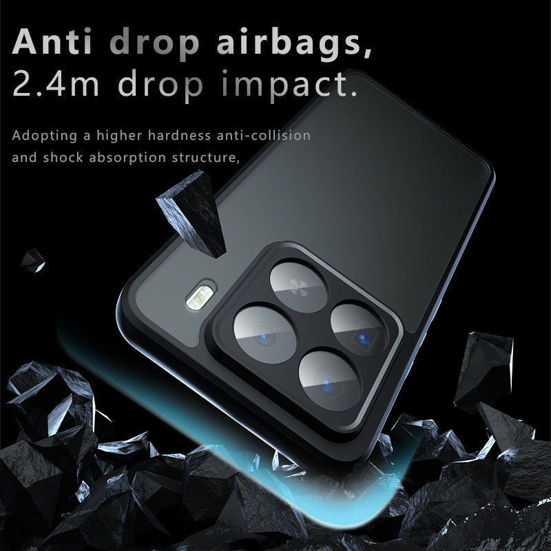 For Xiaomi 15 Pro Armor Precise Hole PC Hybrid TPU Phone Case(Frosted Black)