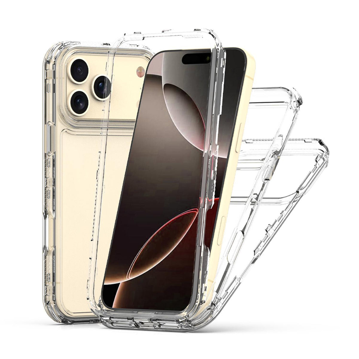 Compatible with iPhone 18 Pro Max Acrylic Transparent Phone Case