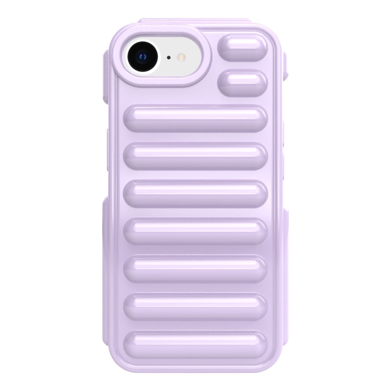 For iPhone 16e Capsule Series Candy Color TPU Phone Case(Purple)