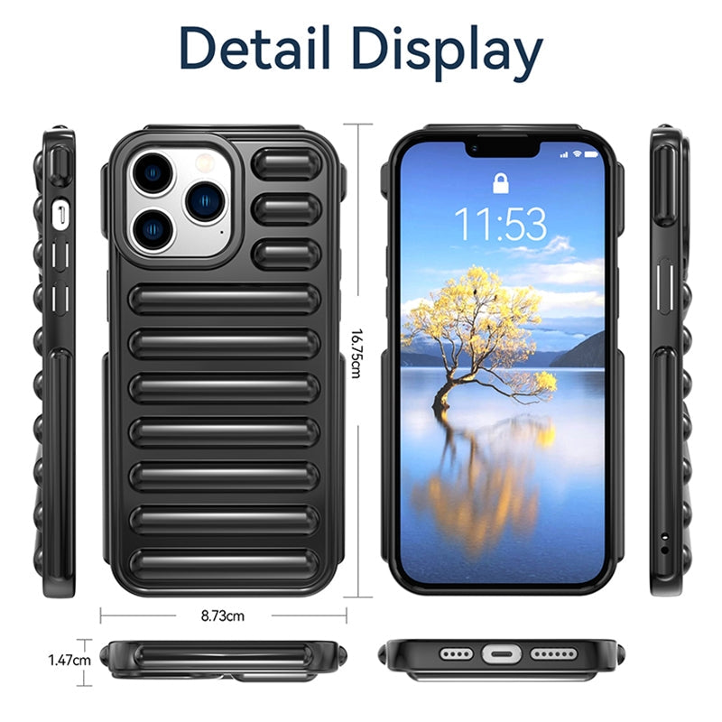 For iPhone 16e Capsule Series Candy Color TPU Phone Case(Black)