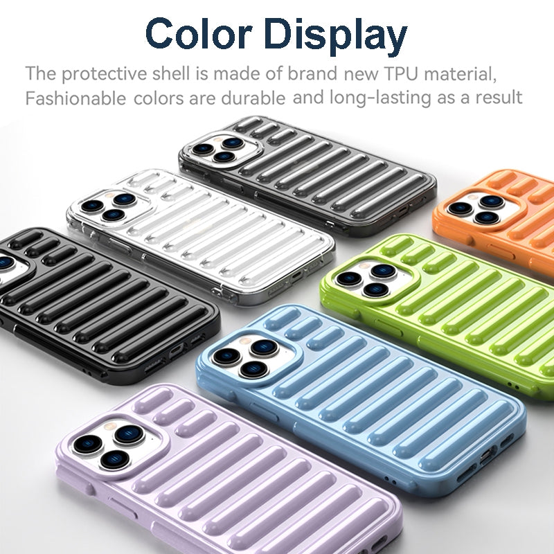 For iPhone 16e Capsule Series Candy Color TPU Phone Case(Purple)
