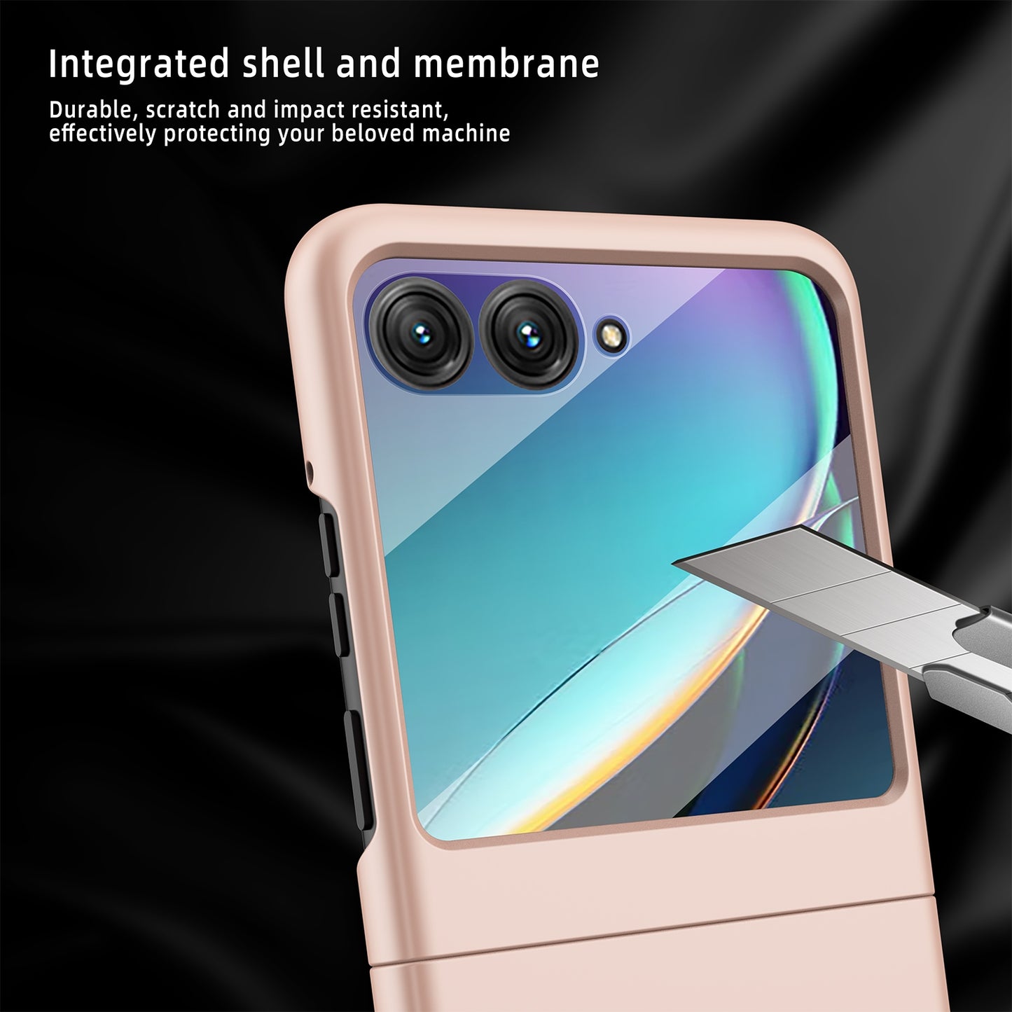 For Motorola Razr 50 Ultra Skin Feel Oil Spray Integrated PC Phone Case(Green)