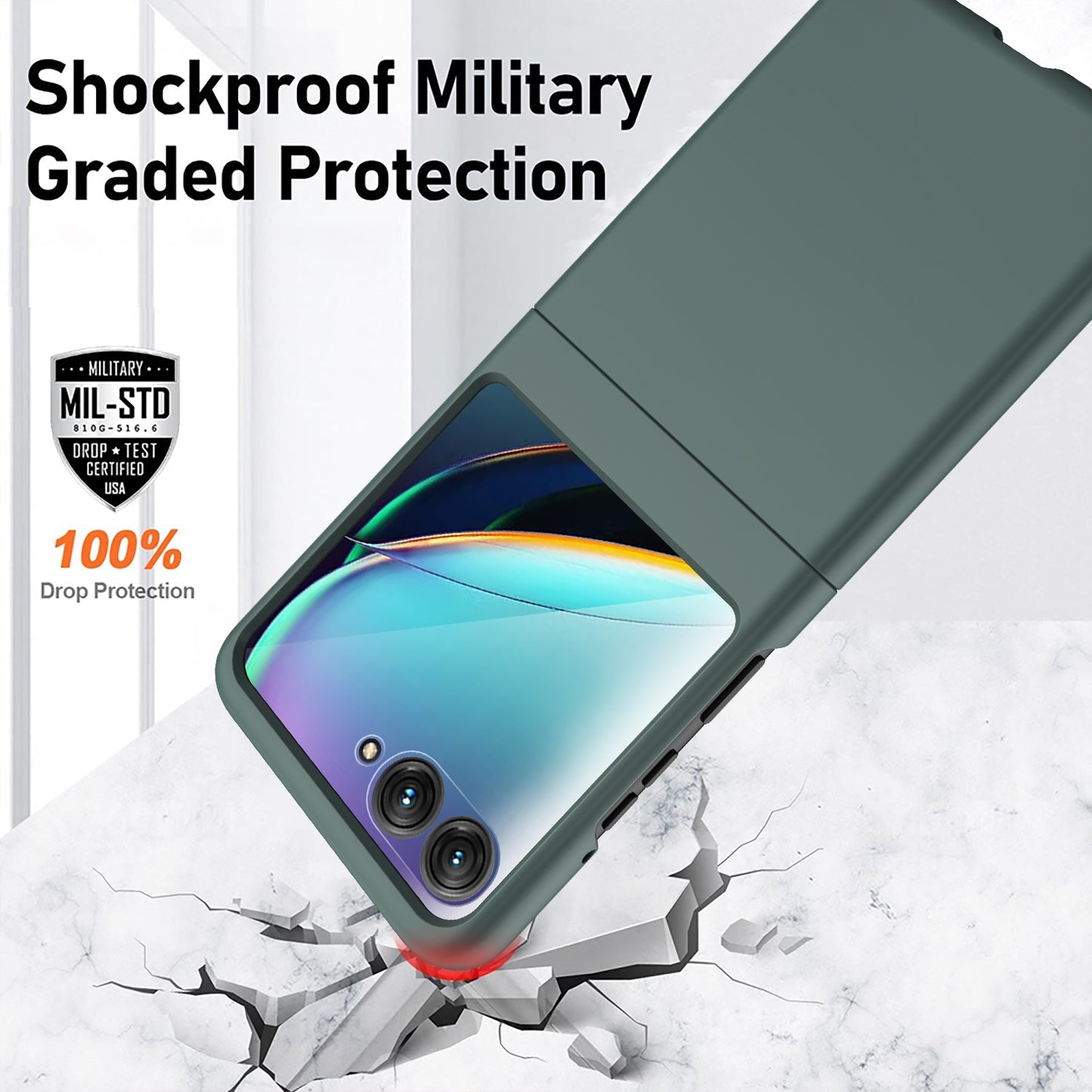 For Motorola Razr 50 Ultra Skin Feel Oil Spray Integrated PC Phone Case(Green)