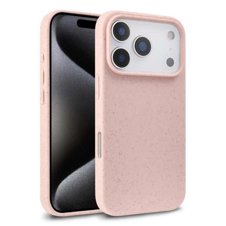 Compatible with iPhone 18 Pro Max Wheat Straw TPU Phone Case - Pink