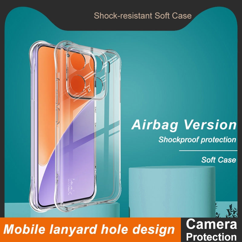 For Xiaomi 15 imak Shockproof Airbag TPU Phone Case(Transparent)