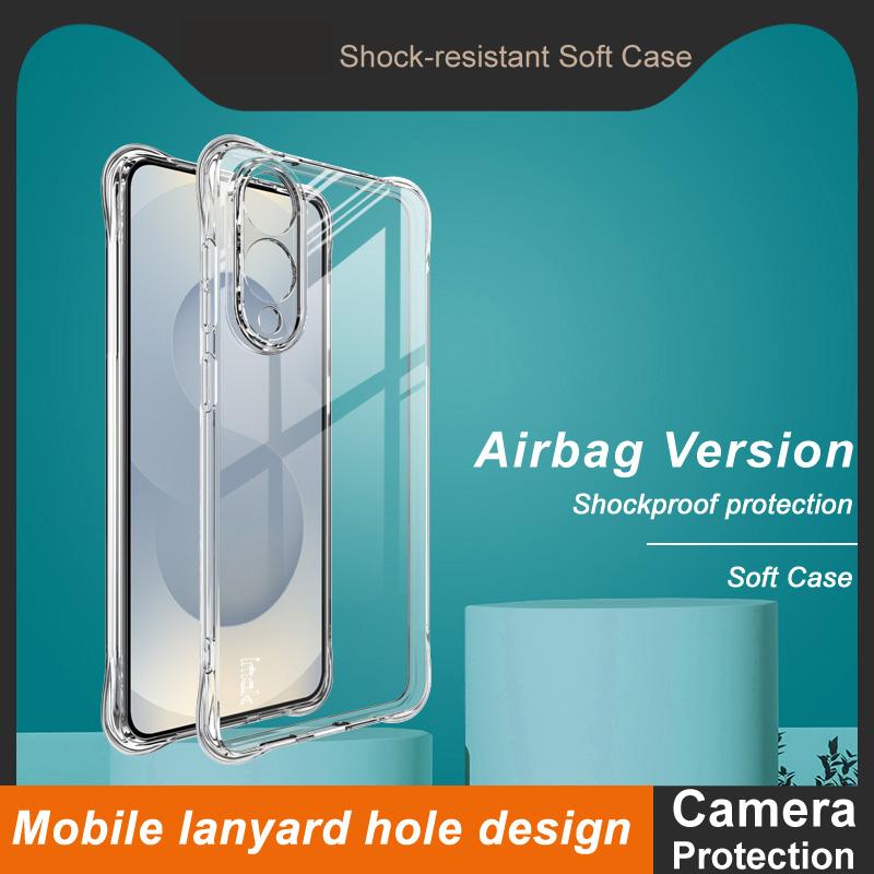 For Samsung Galaxy S25 Edge 5G imak Shockproof Airbag TPU Phone Case(Transparent)