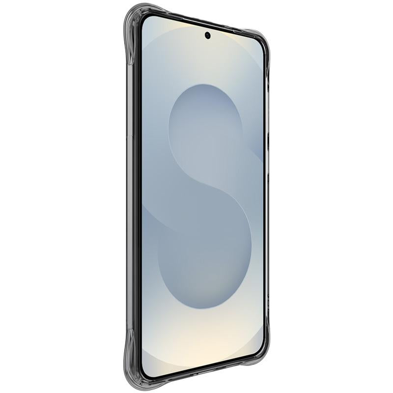 For Samsung Galaxy S25 Edge 5G imak Shockproof Airbag TPU Phone Case(Transparent Black)