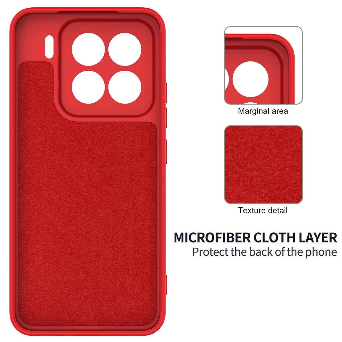 For Xiaomi 15 Pro Solid Color Liquid Silicone Dropproof Full Coverage Phone Case(Red)