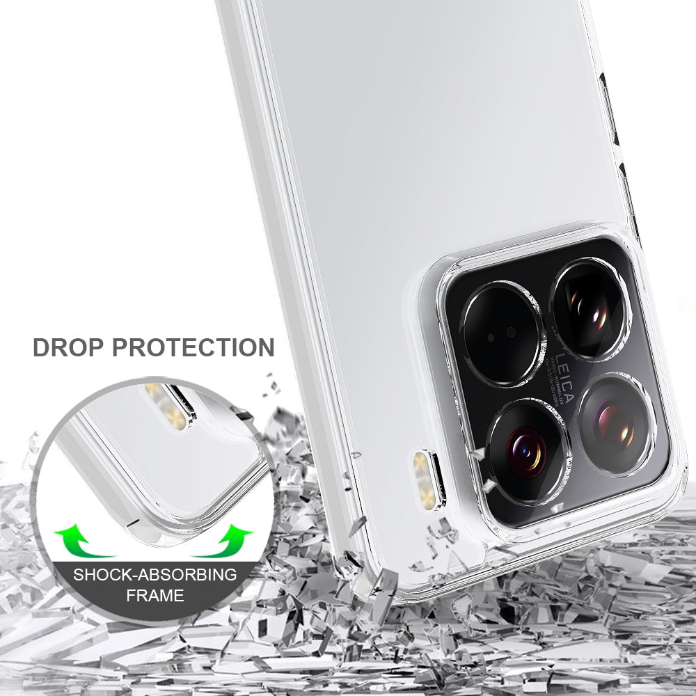 For Xiaomi 15 Pro Scratchproof Acrylic TPU Phone Case(Transparent)
